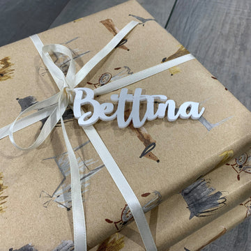 Acrylic Name Gift Tag