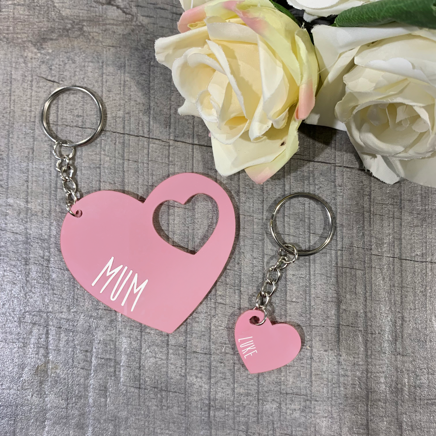 Love heart keyring discount