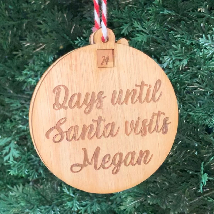 Countdown To Christmas Ornament