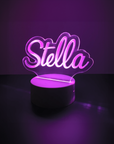LED Desk Sign Personalised with your Name