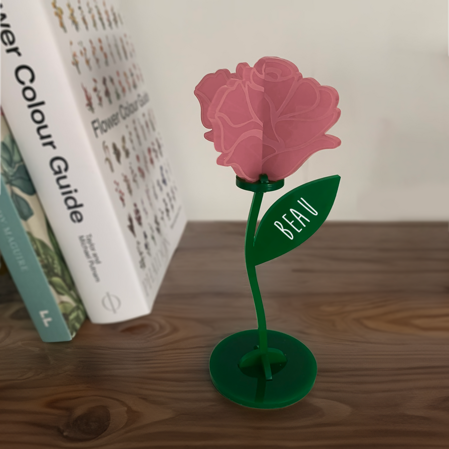 Personalised 3D Flower Ornament - Assemble At Home Kit