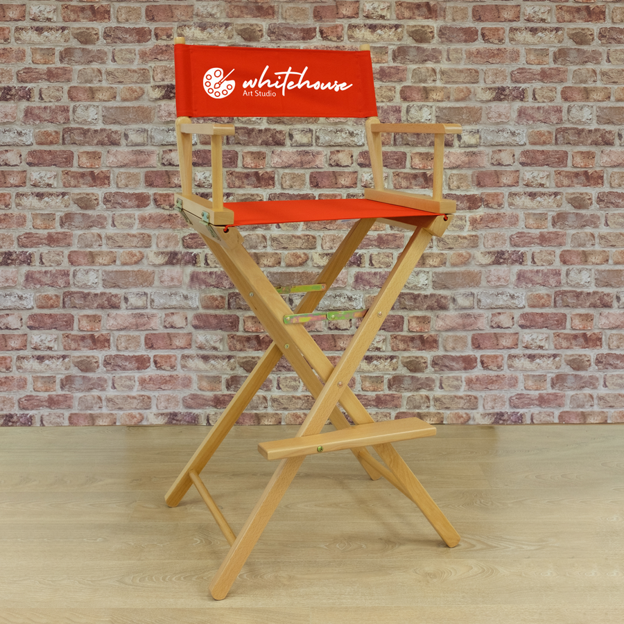 Premium Tall Directors Chair Lightweight Portable Personalise Online
