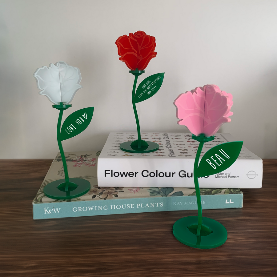 Personalised 3D Flower Ornament - Assemble At Home Kit