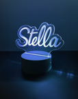 LED Desk Sign Personalised with your Name