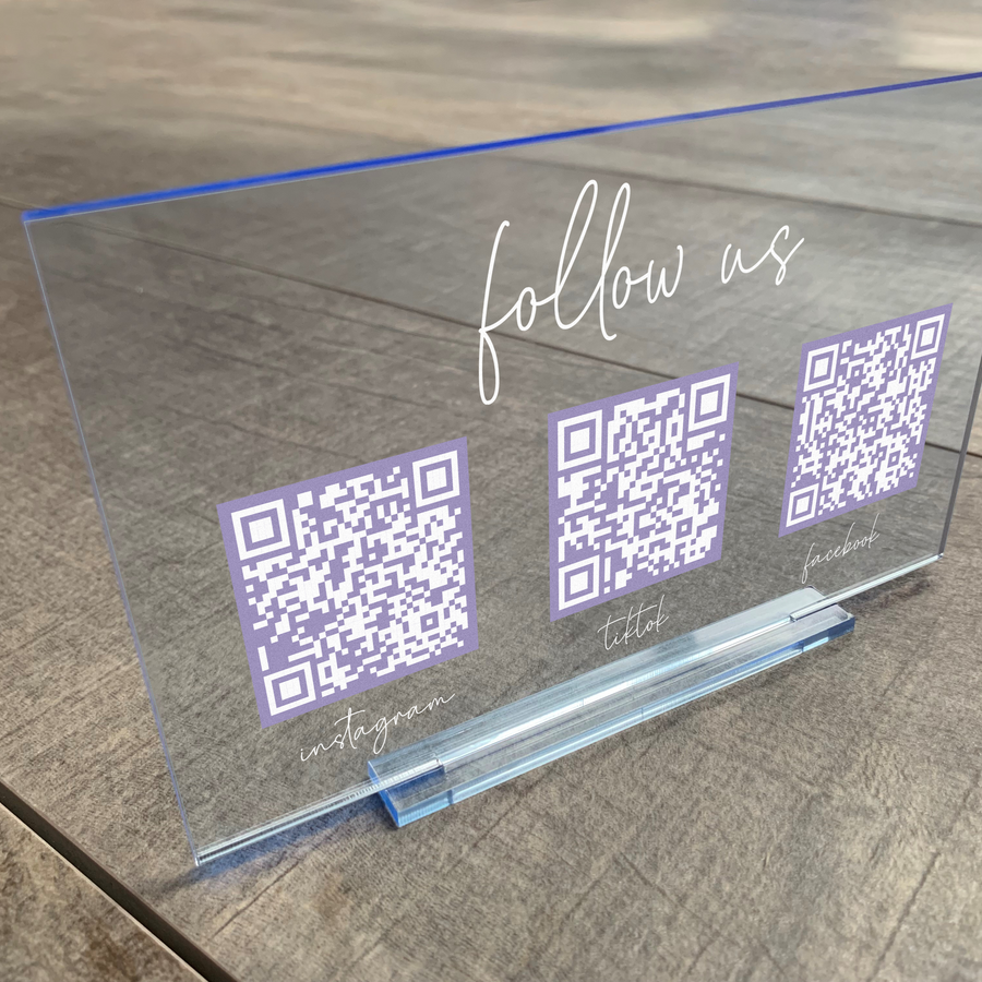 Social Media QR Stand