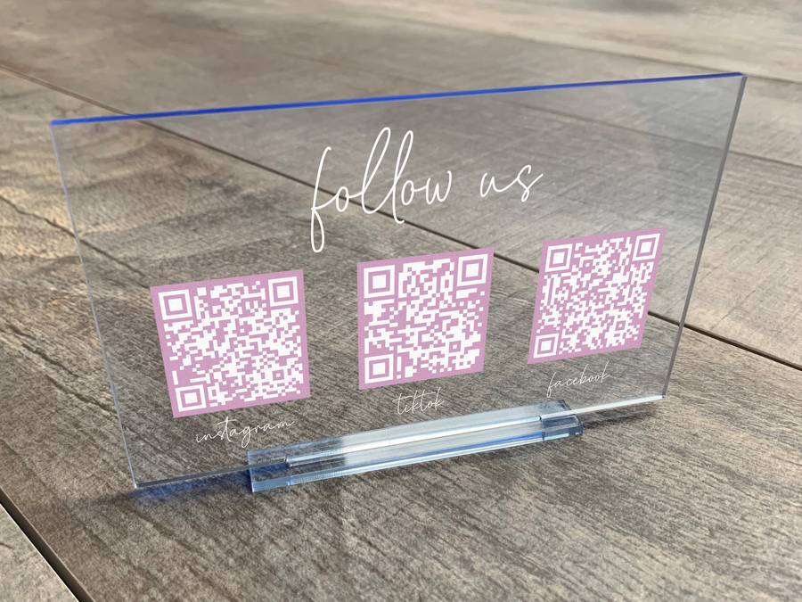 Social Media QR Stand
