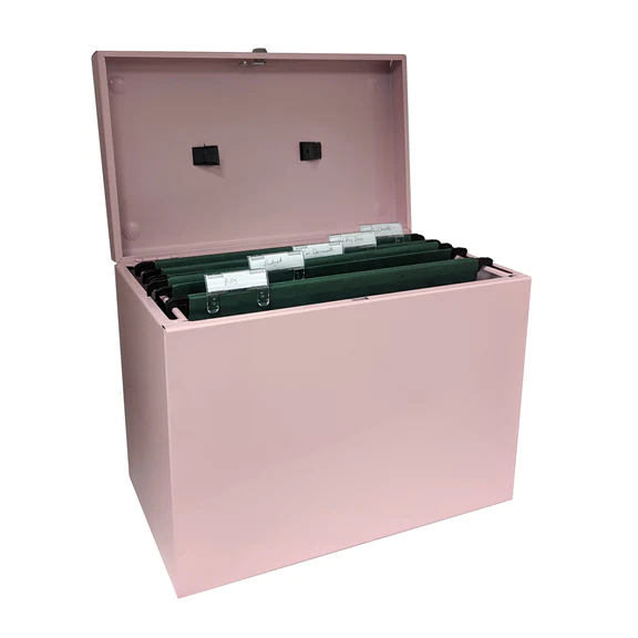 File Box with 5 Suspension Files - Made in Britain