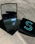 Compact Mirror with Letter Design