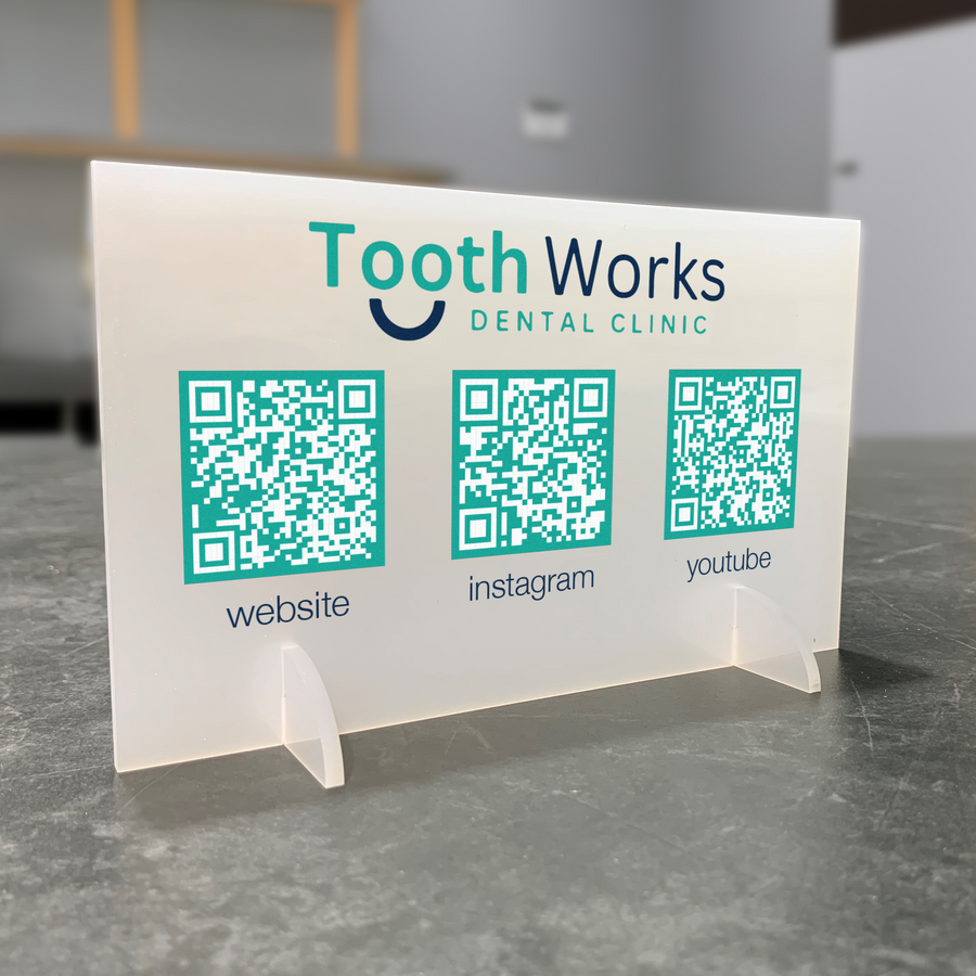 Social Media QR Stand
