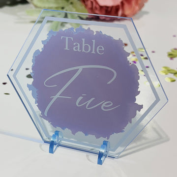 Acrylic Standing Table Number