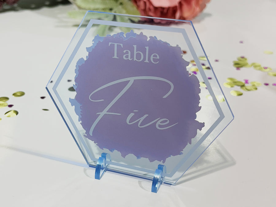 Acrylic Standing Table Number