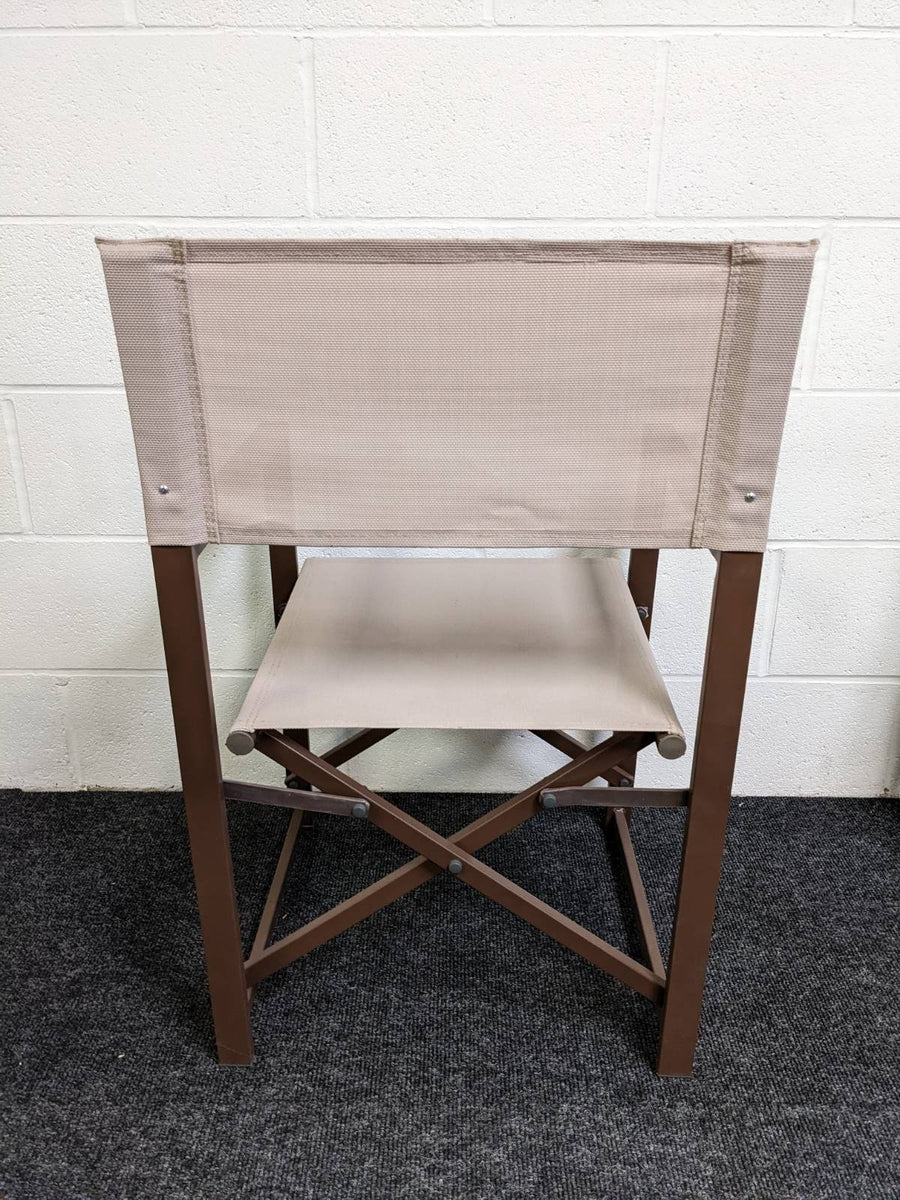 Aluminium Director chair - Brown