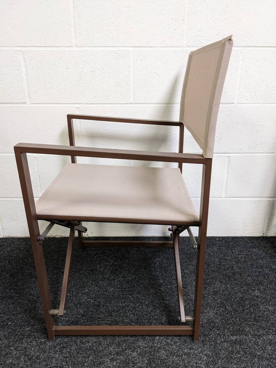 Aluminium Director chair - Brown